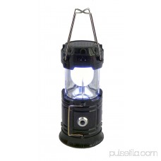 2pc Solar Rechargeable Tactical 3-in-1 Bright Collapsible LED Lantern, Flashlight, And USB Charging Station (Copper)